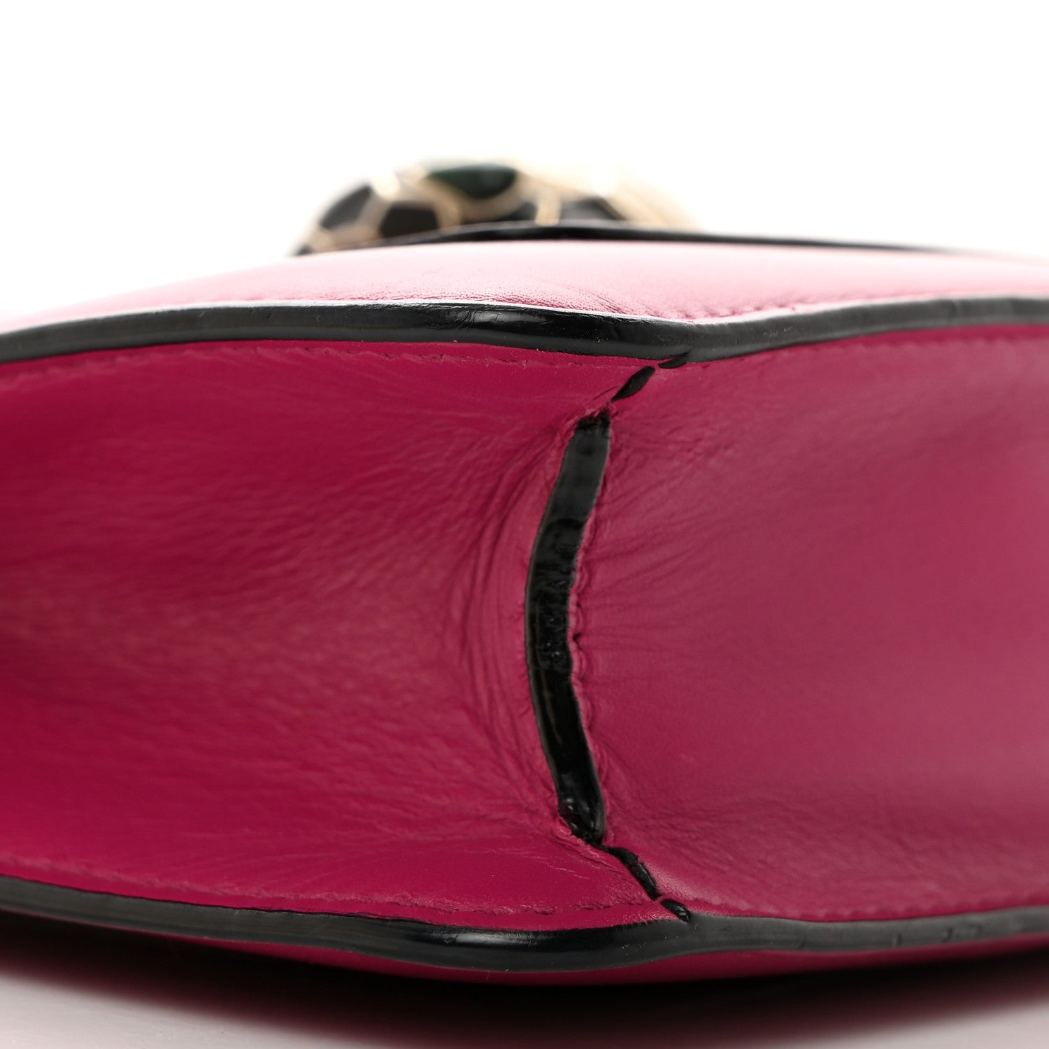 Bulgari Calfskin Small Serpenti Forever Snake Strap Crossbody Bag Pink 10 of 12