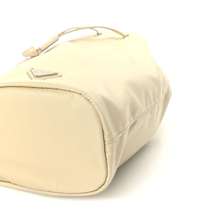 Prada Saffiano Tessuto Nylon Vela Bucket Wristlet Cammeo 8 of 8