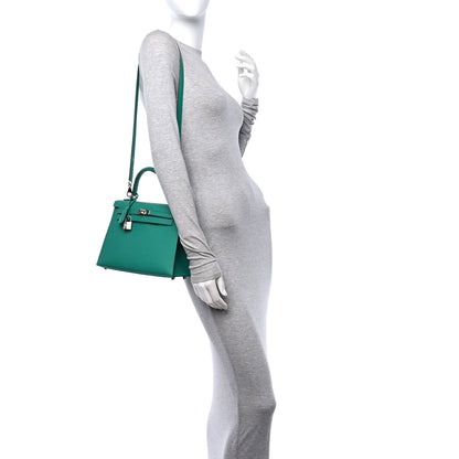 Hermes Epsom Kelly Sellier 25 Vert Jade 2 of 11