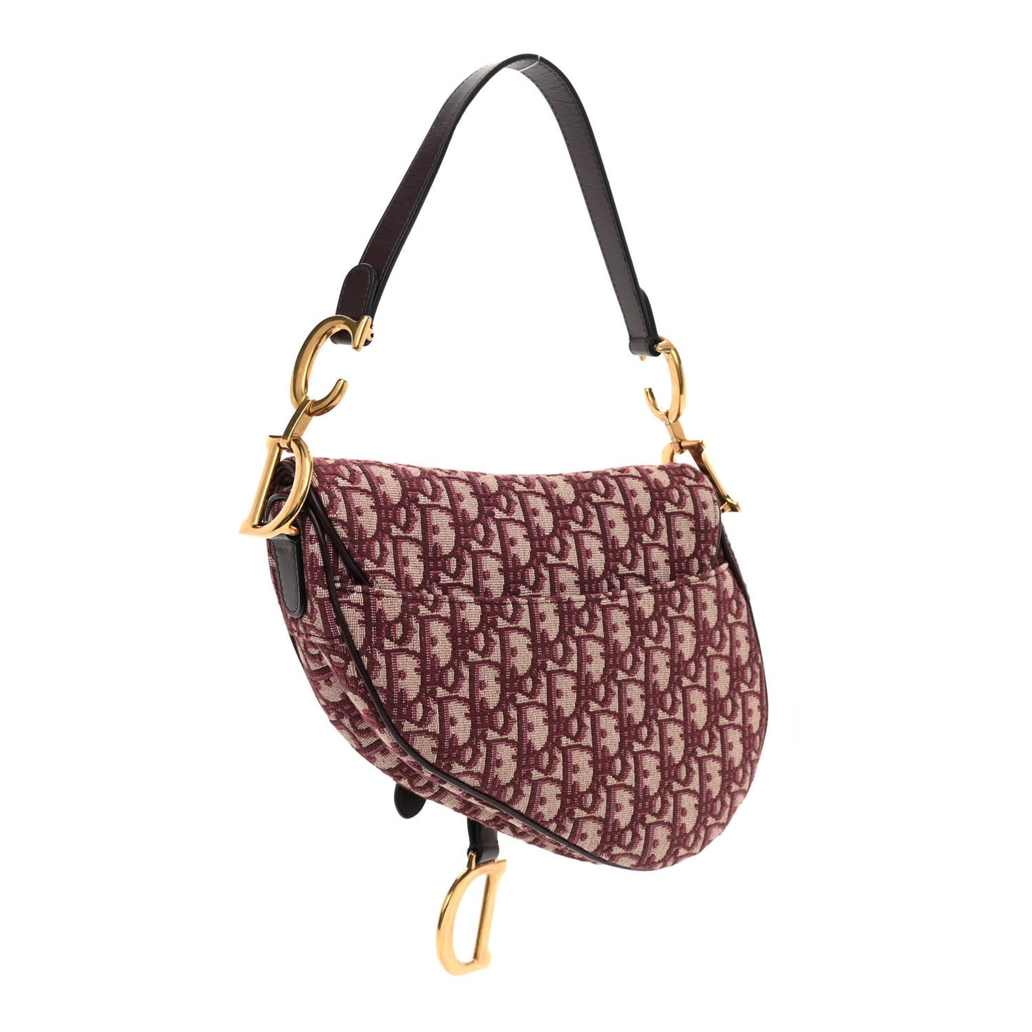 Oblique Saddle Bag Bordeaux