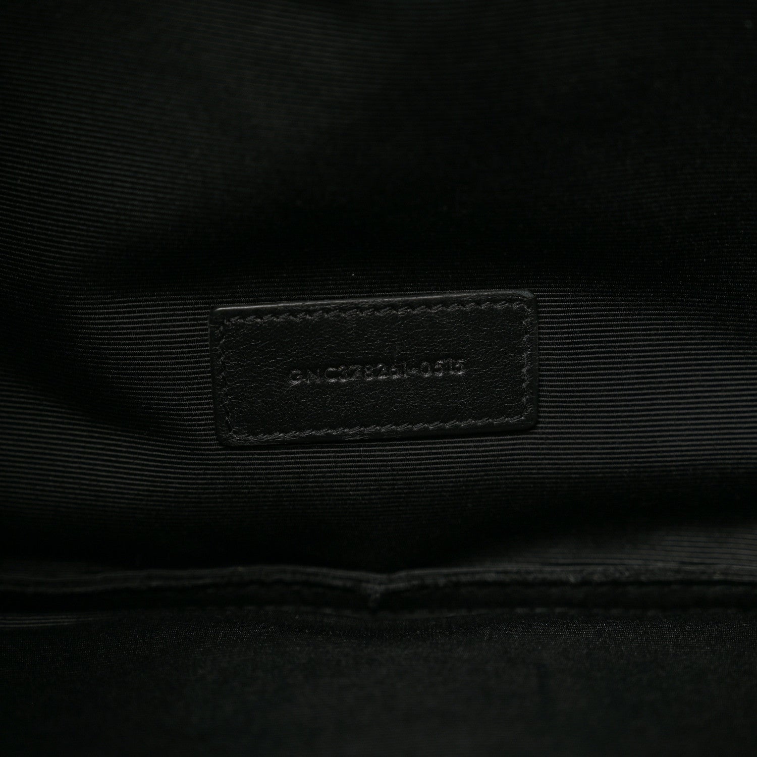 Saint Laurent Calfskin Crocodile Embossed Document Holder Black 6 of 7