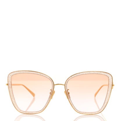 Louis Vuitton Metal LV Link One Cat Eye Sunglasses Z1771E Pink Glitter 2 of 7