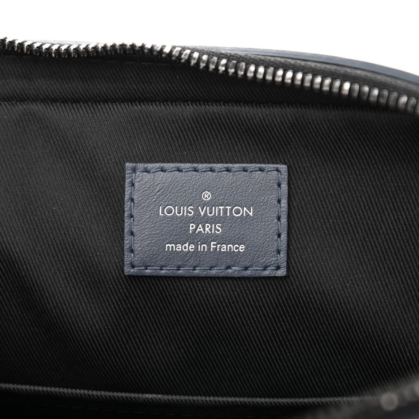 Calfskin Monogram Shadow Duo Messenger Navy Blue