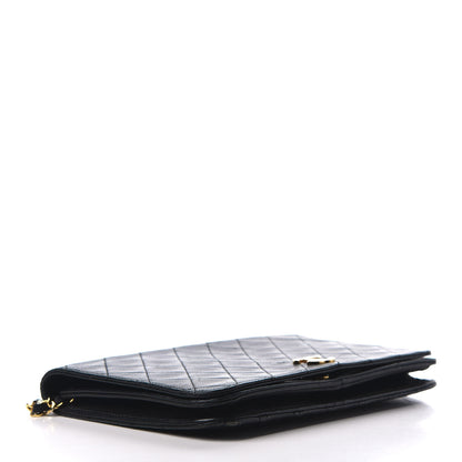 Chanel Lambskin Quilted Wallet On Chain WOC Black 4 of 9