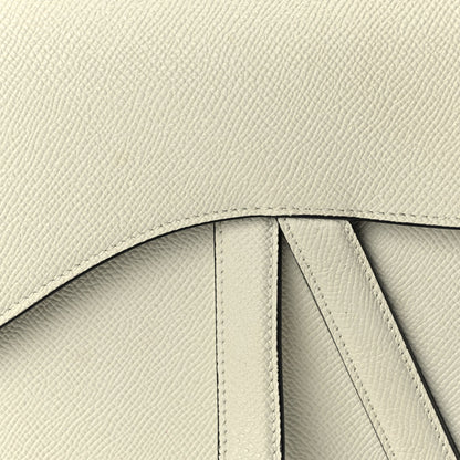 Christian Dior Grained Calfskin Saddle Bag With Strap Latte 6 of 8