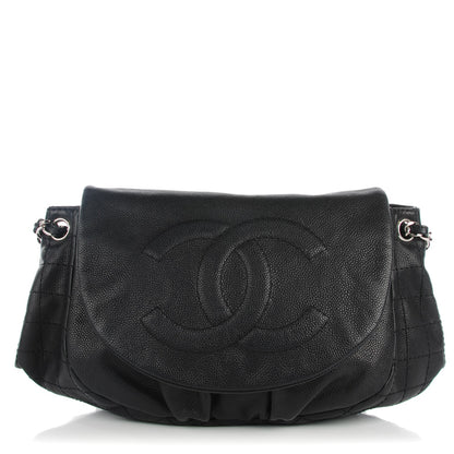 Chanel Caviar Half Moon Wallet On Chain WOC Black 1 of 7
