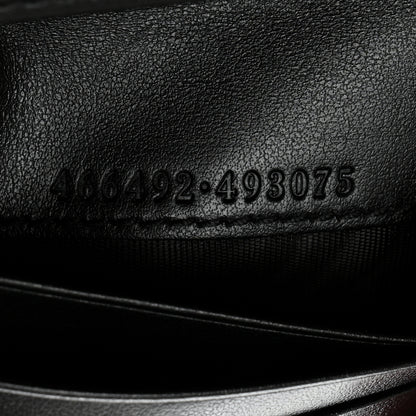 Gucci Calfskin Matelasse GG Marmont Card Case Wallet Black 7 of 8