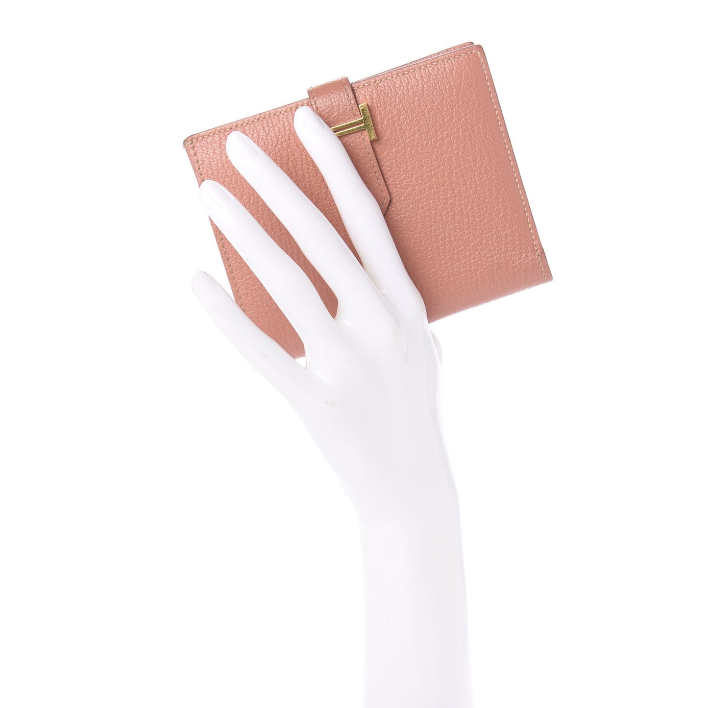 Chevre Mysore Bearn Compact Wallet Crevette