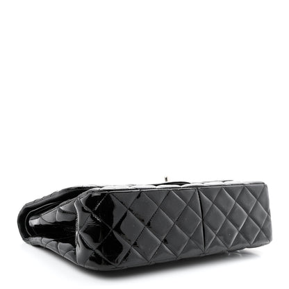 Chanel Patent Quilted Jumbo Double Flap Black 4 of 12