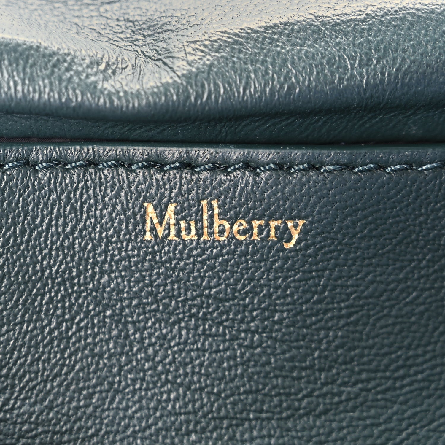 Mulberry Nappa Pillow Quilted Little Softie Bag  Green 5 of 8