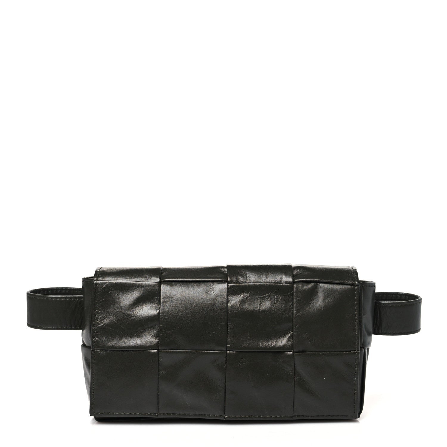 Bottega Veneta Paper Calfskin Intrecciato Cassette Belt Bag Raintree 1 of 7