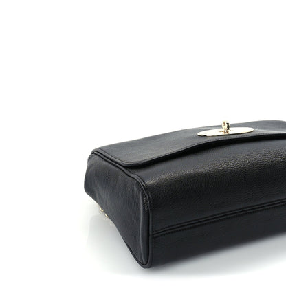 Mulberry Glossy Goatskin Medium Lily Flap Black 7 of 8