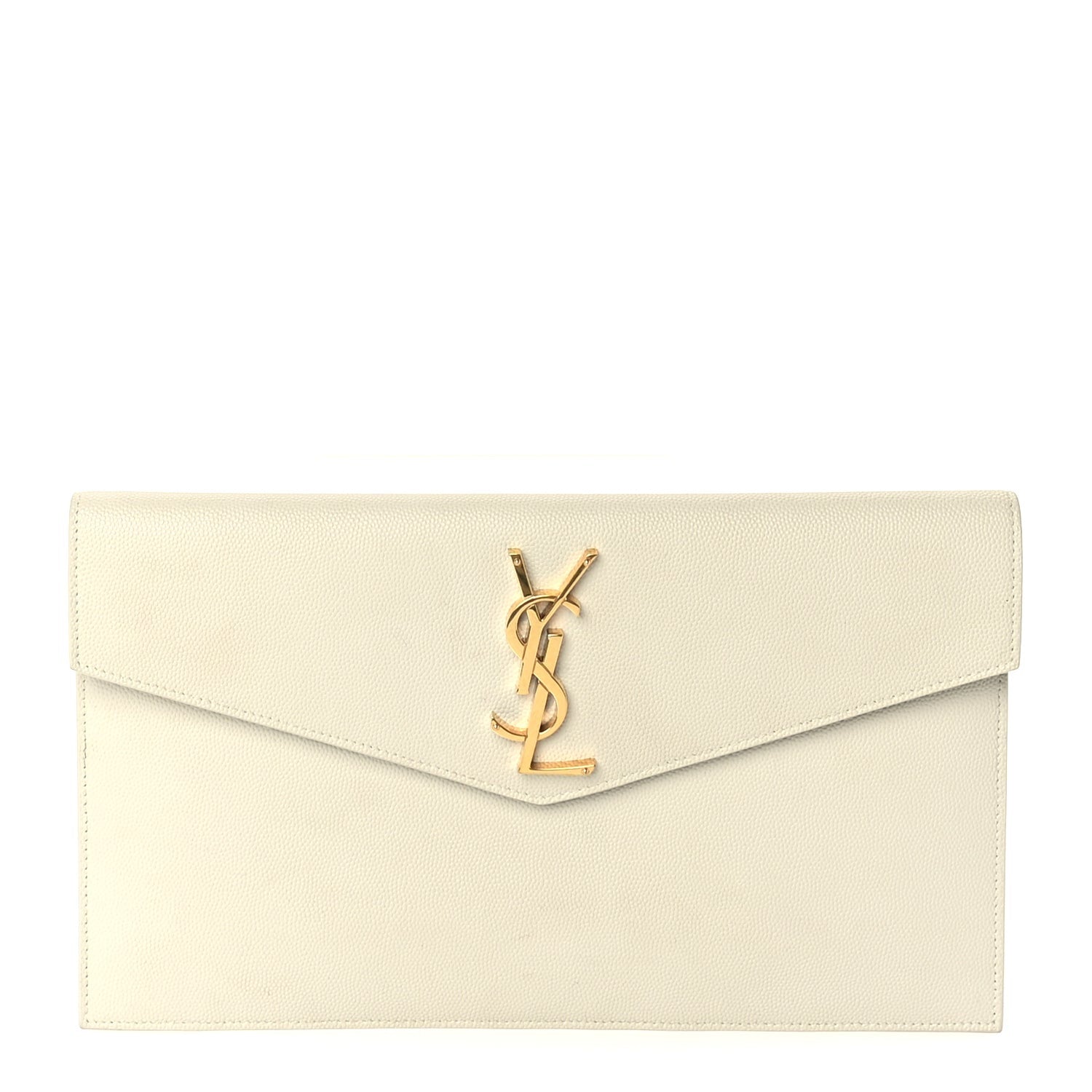 Saint Laurent Grain De Poudre Uptown Pouch  Crema Soft 1 of 7
