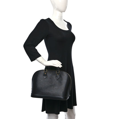 Louis Vuitton Epi Alma PM Black 2 of 8