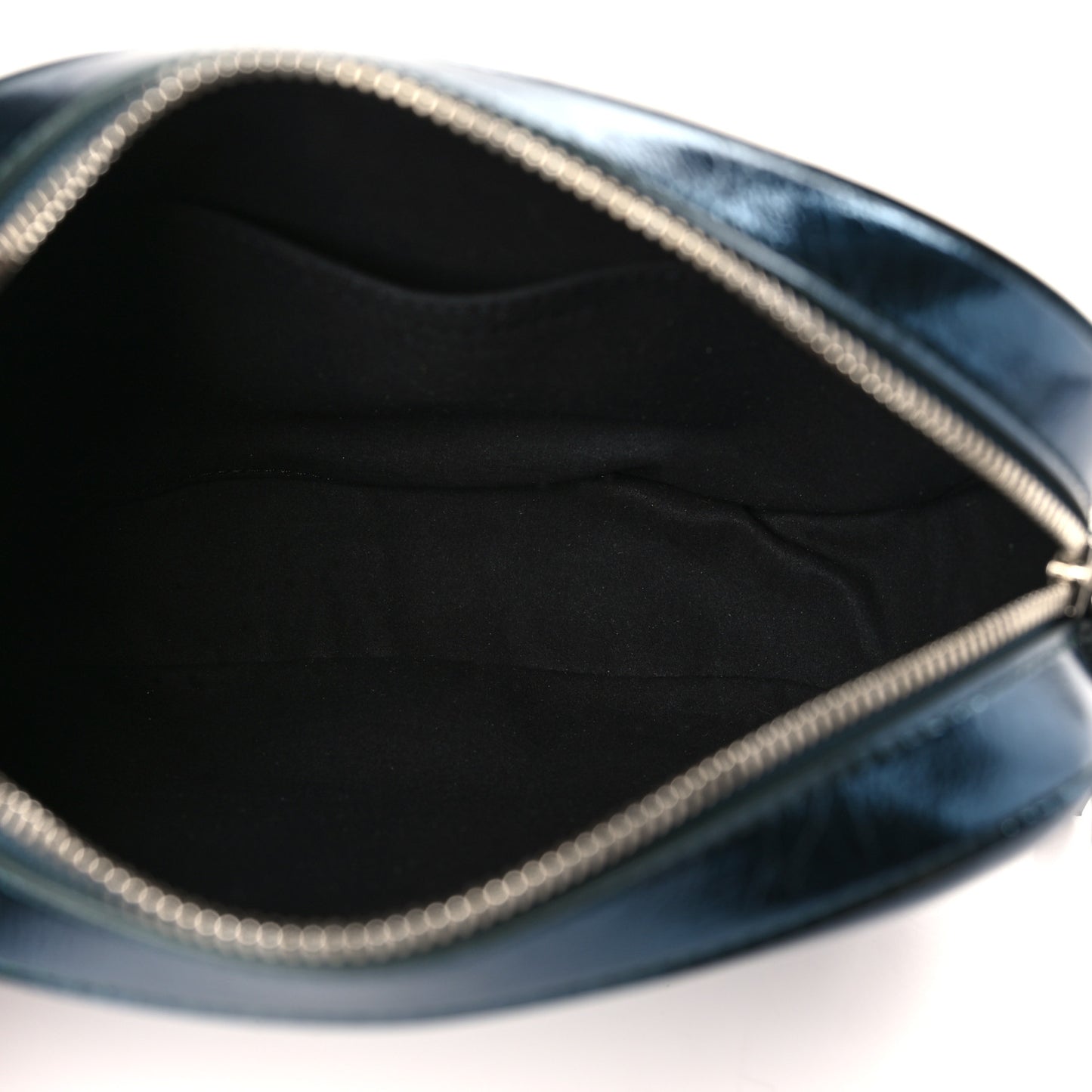 Metallic Eco Alter Nappa Mini Camera Bag Peacock Blue