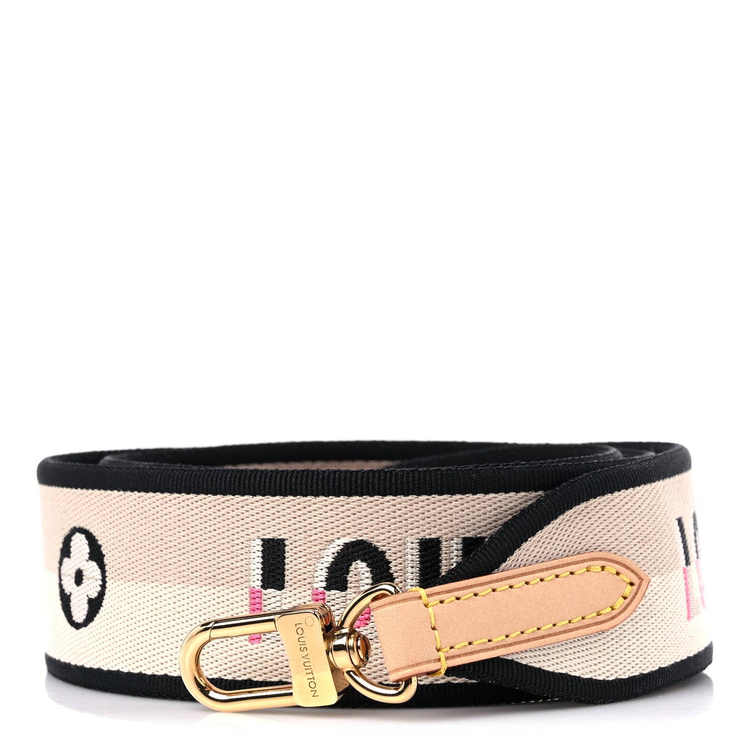 Louis Vuitton Jacquard Speedy Bandouliere 20 Shoulder Strap Black 1 of 3