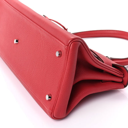 Hermes Clemence Shoulder Kelly 40  Bougainvillea 9 of 9