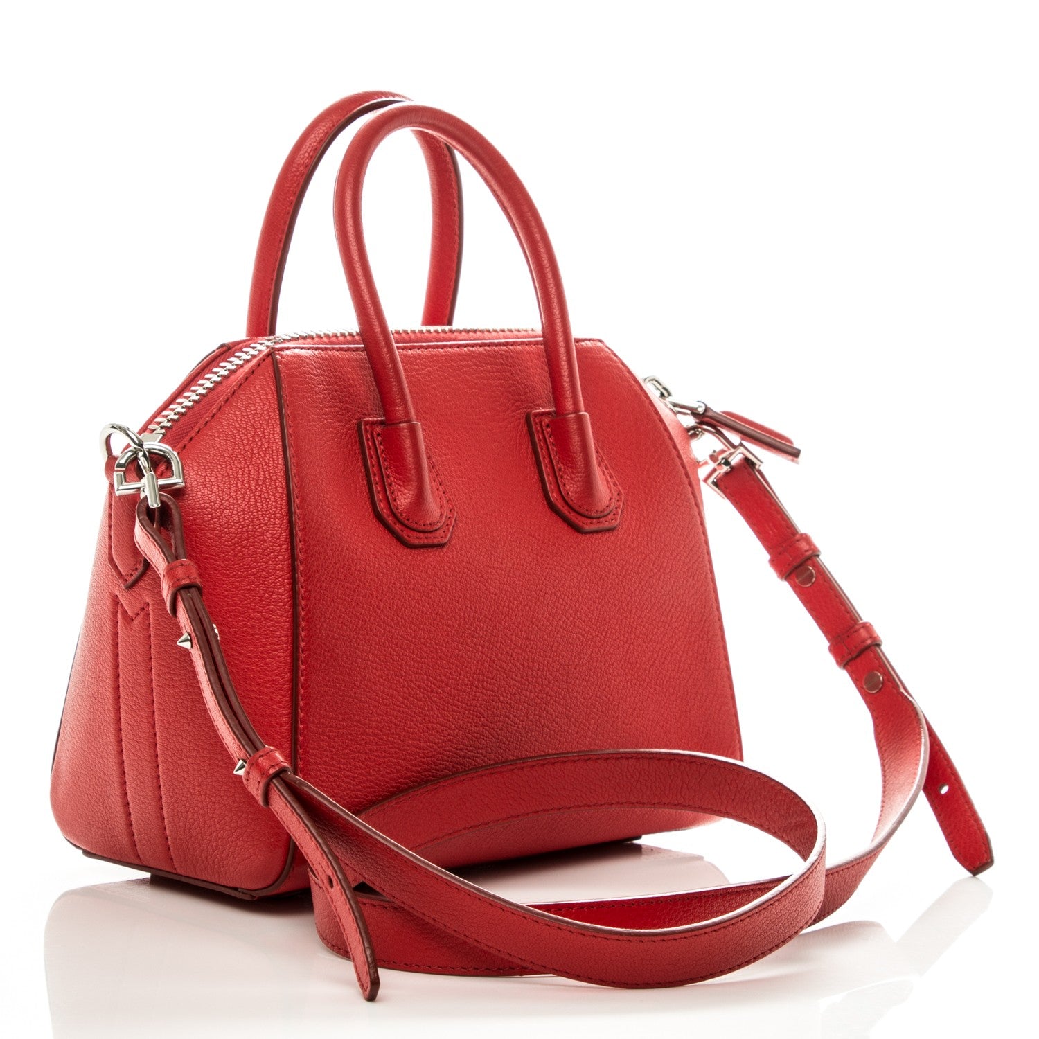 Givenchy Sugar Goatskin Mini Antigona Medium Red 11 of 16