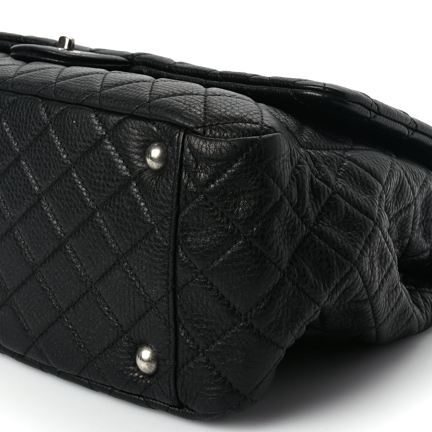 Chanel Calfskin Quilted XXL Travel Flap Bag Black 9 of 9