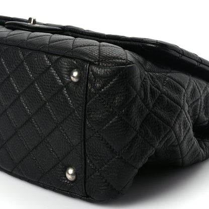 Chanel Calfskin Quilted XXL Travel Flap Bag Black 9 of 9