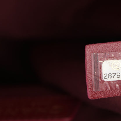 Chanel Bullskin Stitched Medium Shopping Bag Burgundy 7 of 15