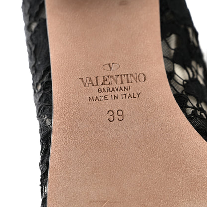 Valentino Garavani Lace Over The Knee Boots 39 Black 7 of 9