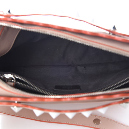 Fendi Vitello Dolce Scalloped Studded Medium By The Way Boston Bag Plaster 5 of 11