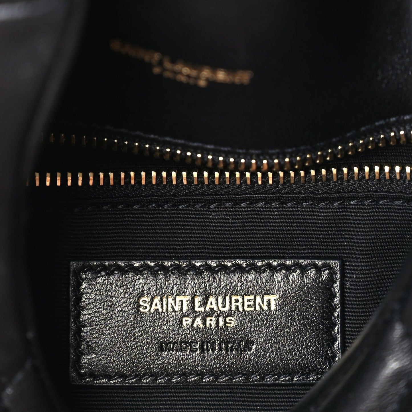 Lambskin Quilted Toy Loulou Puffer Monogram Chain Satchel Black