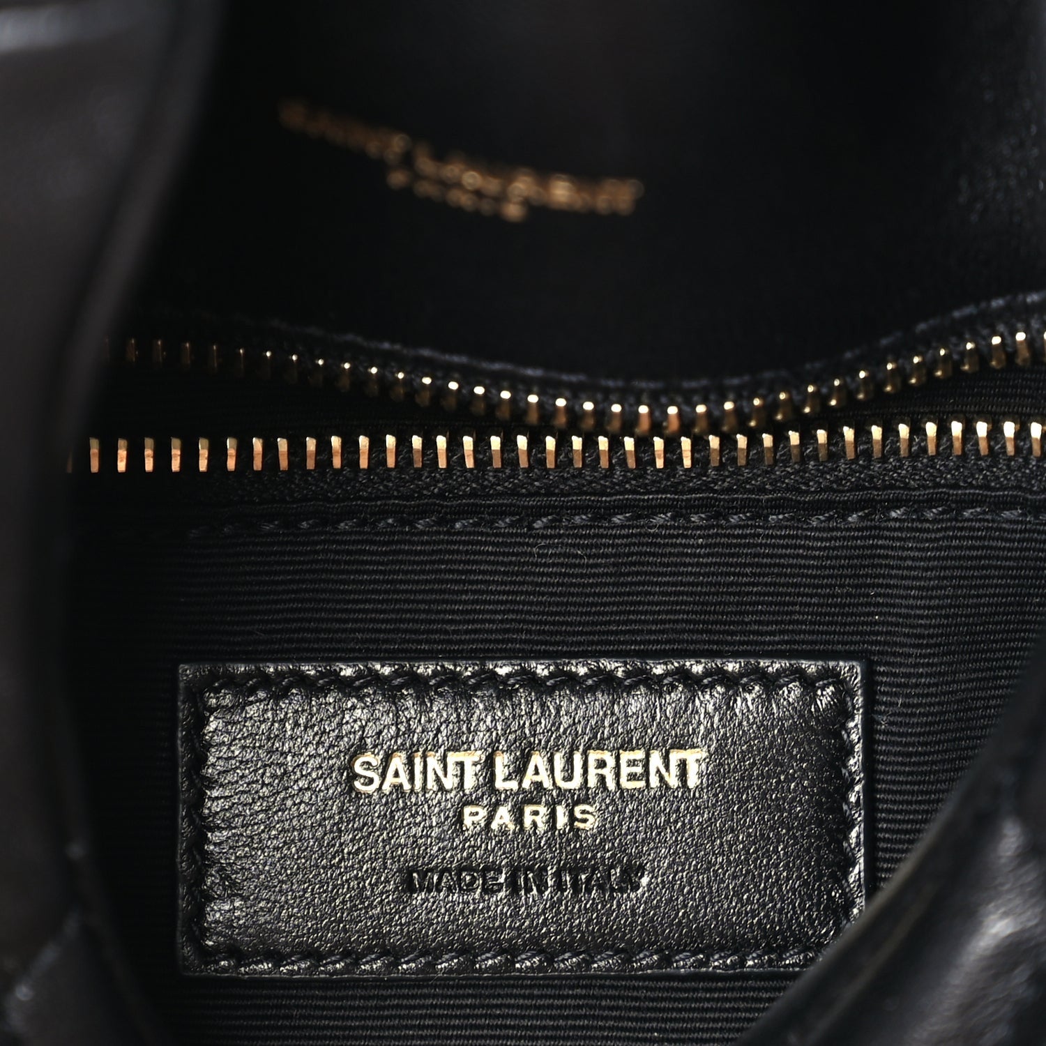 Saint Laurent Lambskin Quilted Toy Loulou Puffer Monogram Chain Satchel Black 5 of 8