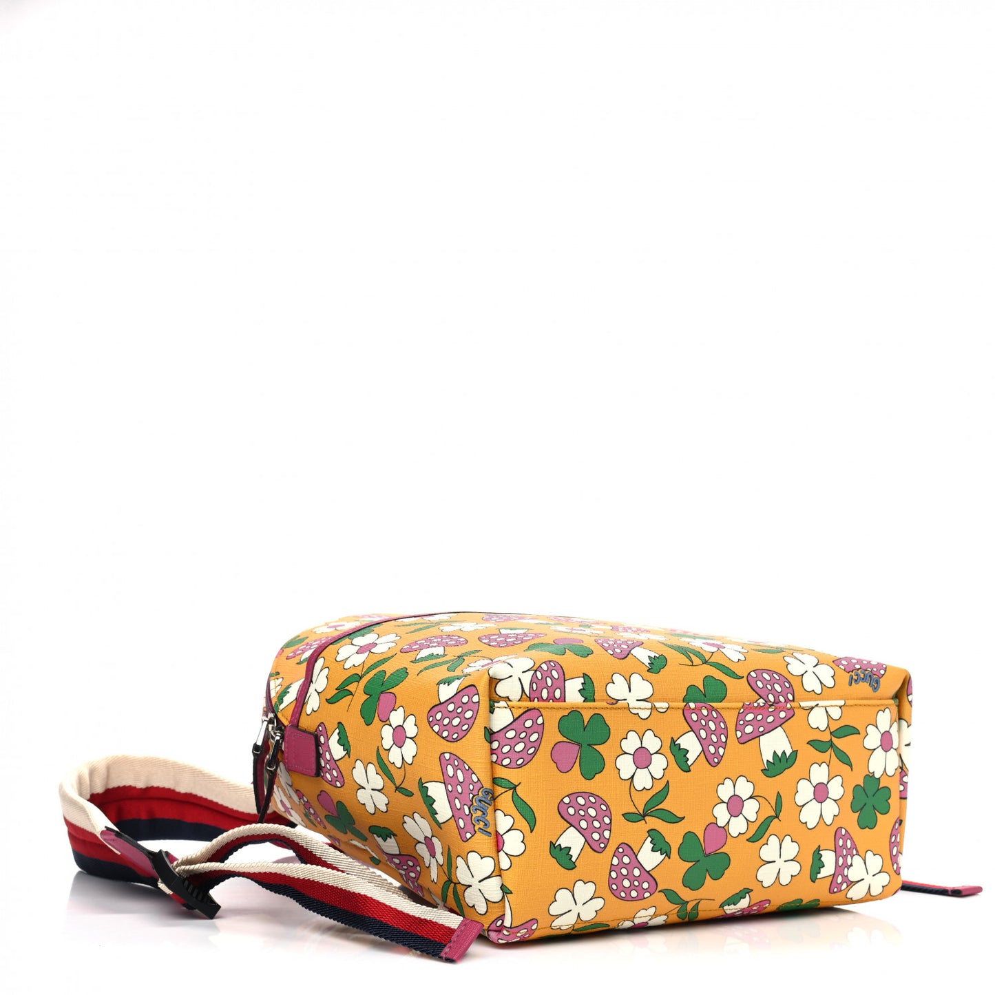 Canvas Childrens Flower Mushroom Print Backpack
