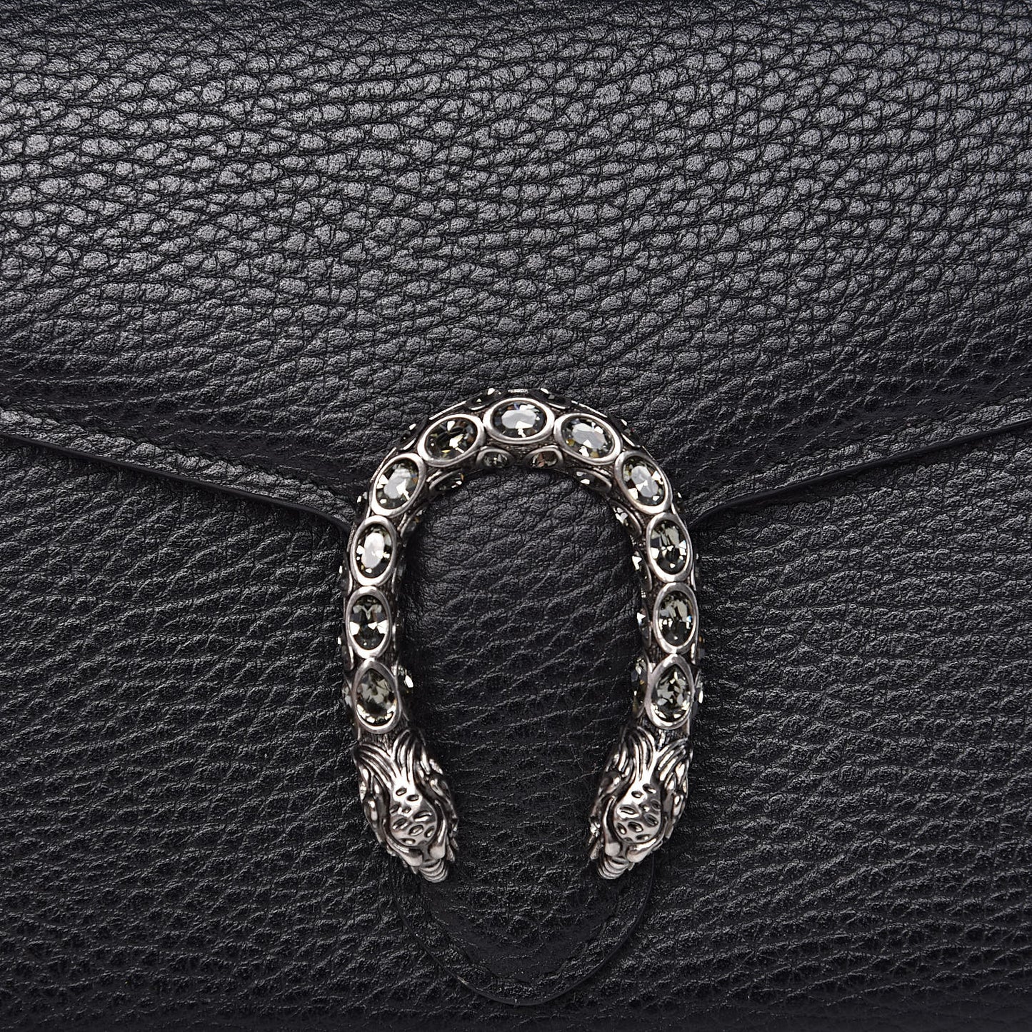 Calfskin Mini Dionysus Chain Wallet Black
