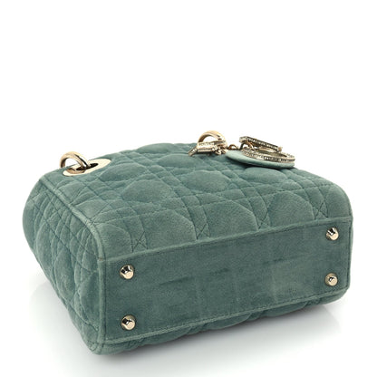 Christian Dior Velvet Mini Lady Dior Green 3 of 8