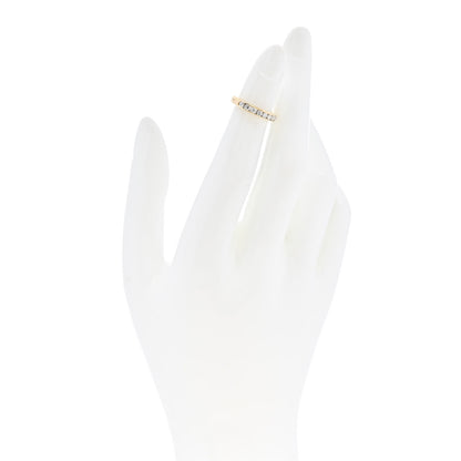 Tiffany 18K Yellow Gold 3mm Half Circle Channel-Set Band Ring 43 2.75 2 of 5