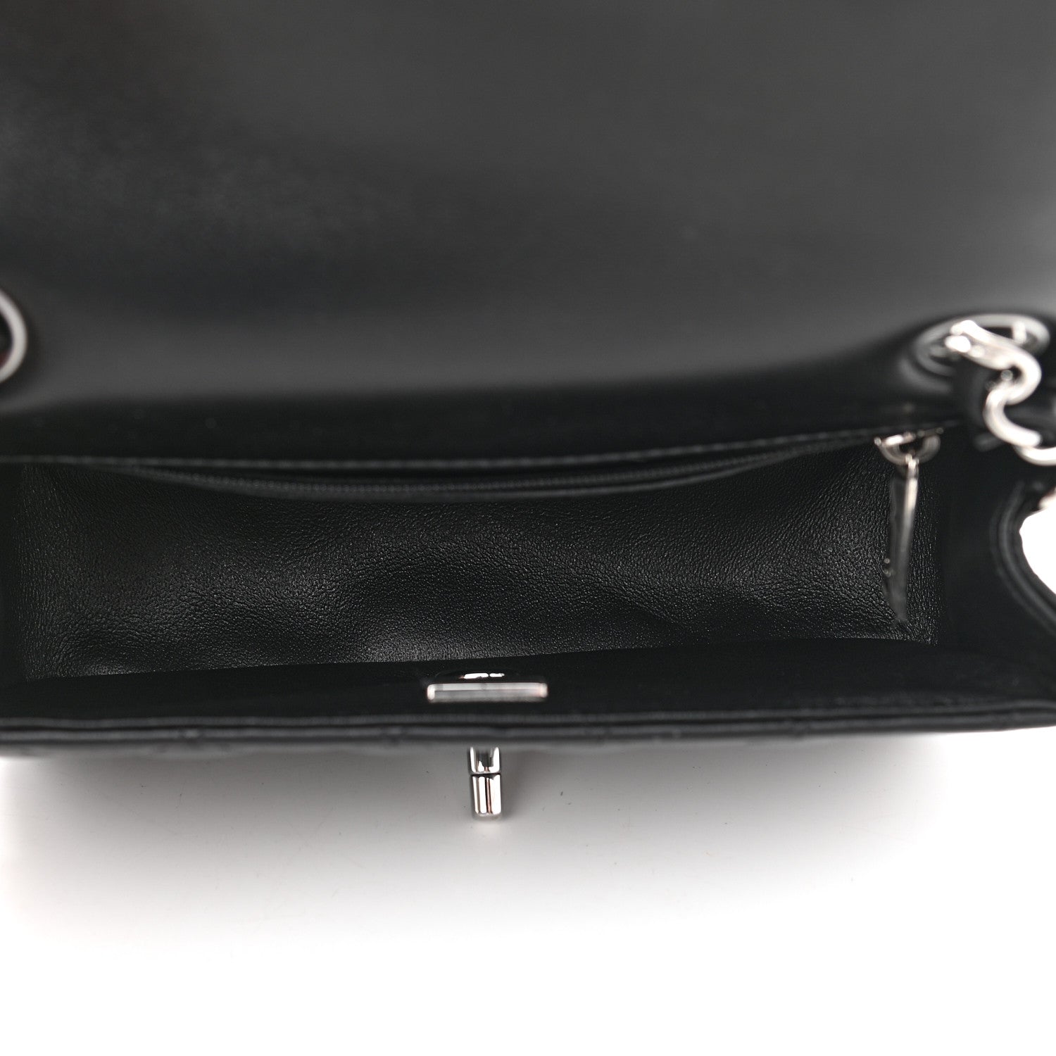 Chanel Lambskin Quilted Mini Rectangular Flap Black 5 of 9