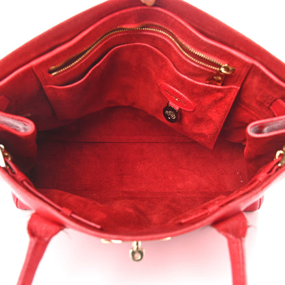 Mulberry Lizard Embossed Calfskin Bayswater Red 4 of 16