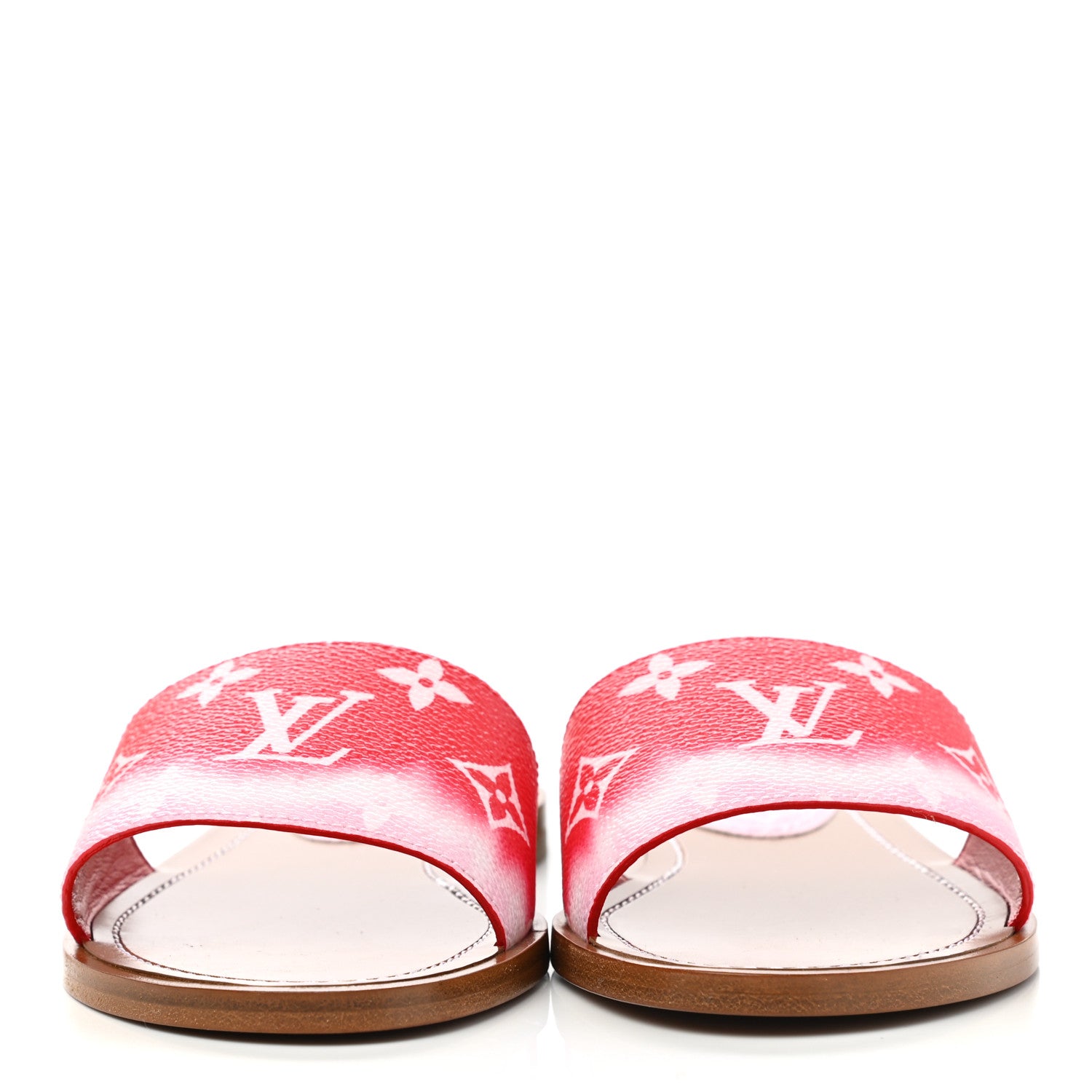 Louis Vuitton Monogram Escale Lock It Flat Mule 36 Rouge 2 of 9