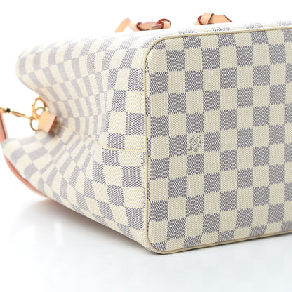 Louis Vuitton Damier Azur Braided Neonoe MM Peach Cream 10 of 12