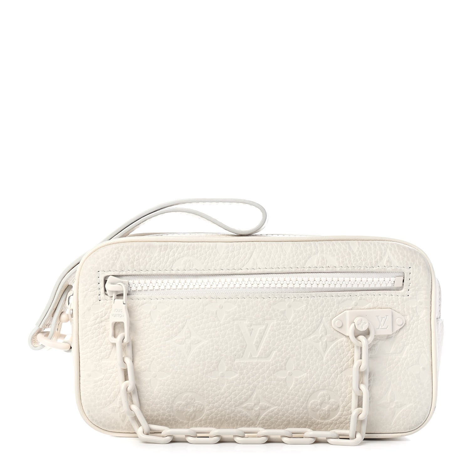Louis Vuitton Taurillon Monogram Pochette Volga White 1 of 8