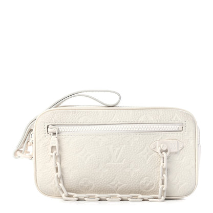 Louis Vuitton Taurillon Monogram Pochette Volga White 1 of 8