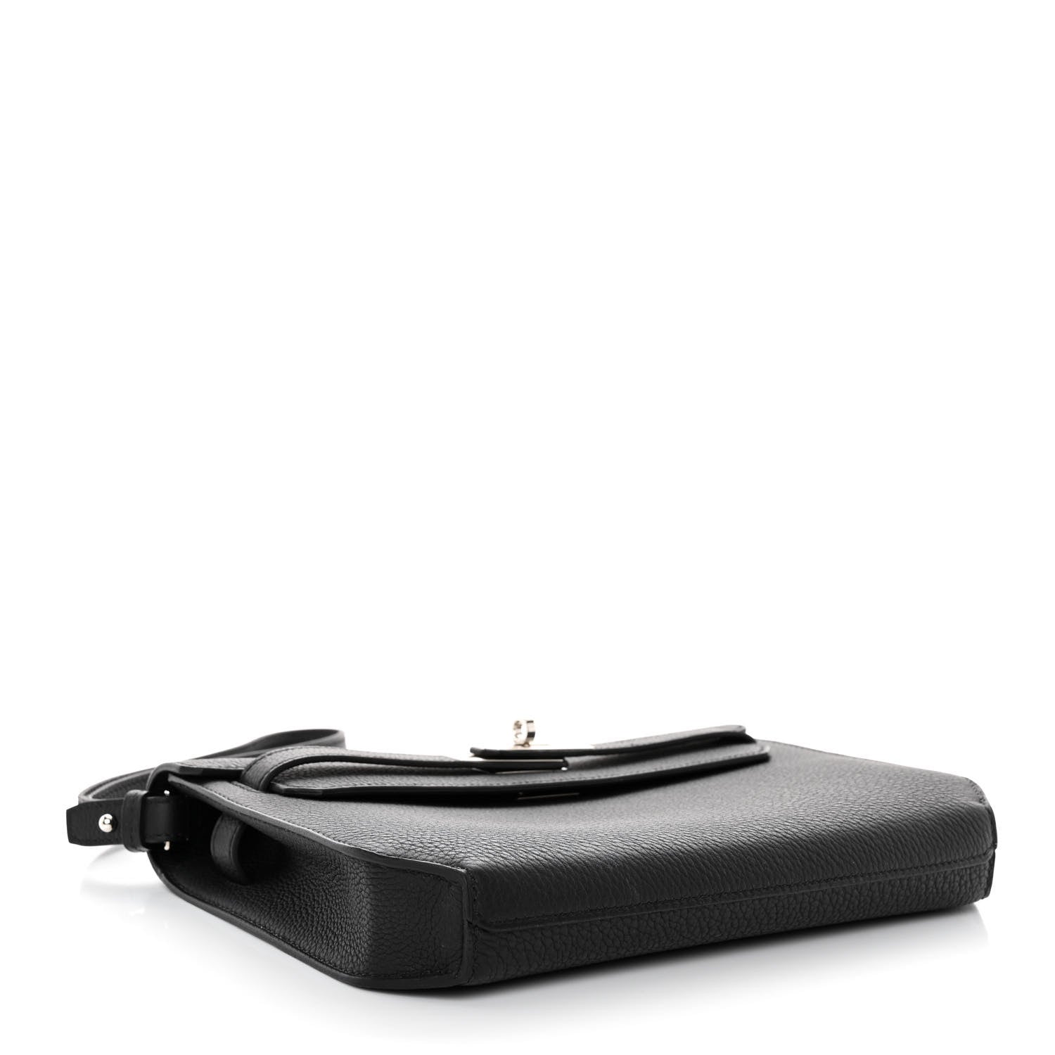 Hermes Togo Kelly Depeches 25 Pouch Black 4 of 11