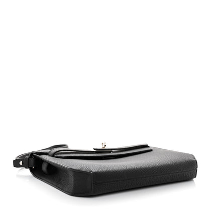 Hermes Togo Kelly Depeches 25 Pouch Black 4 of 11