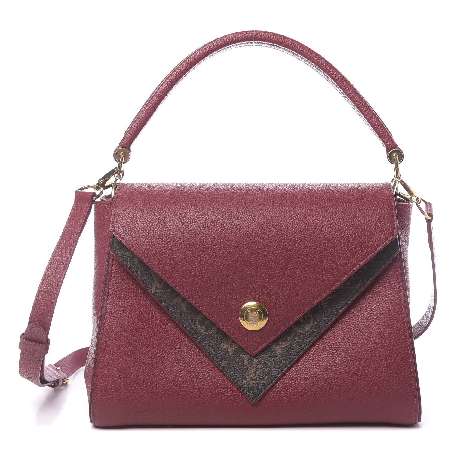 Louis Vuitton Grained Calfskin Monogram Double V Rubis 1 of 14