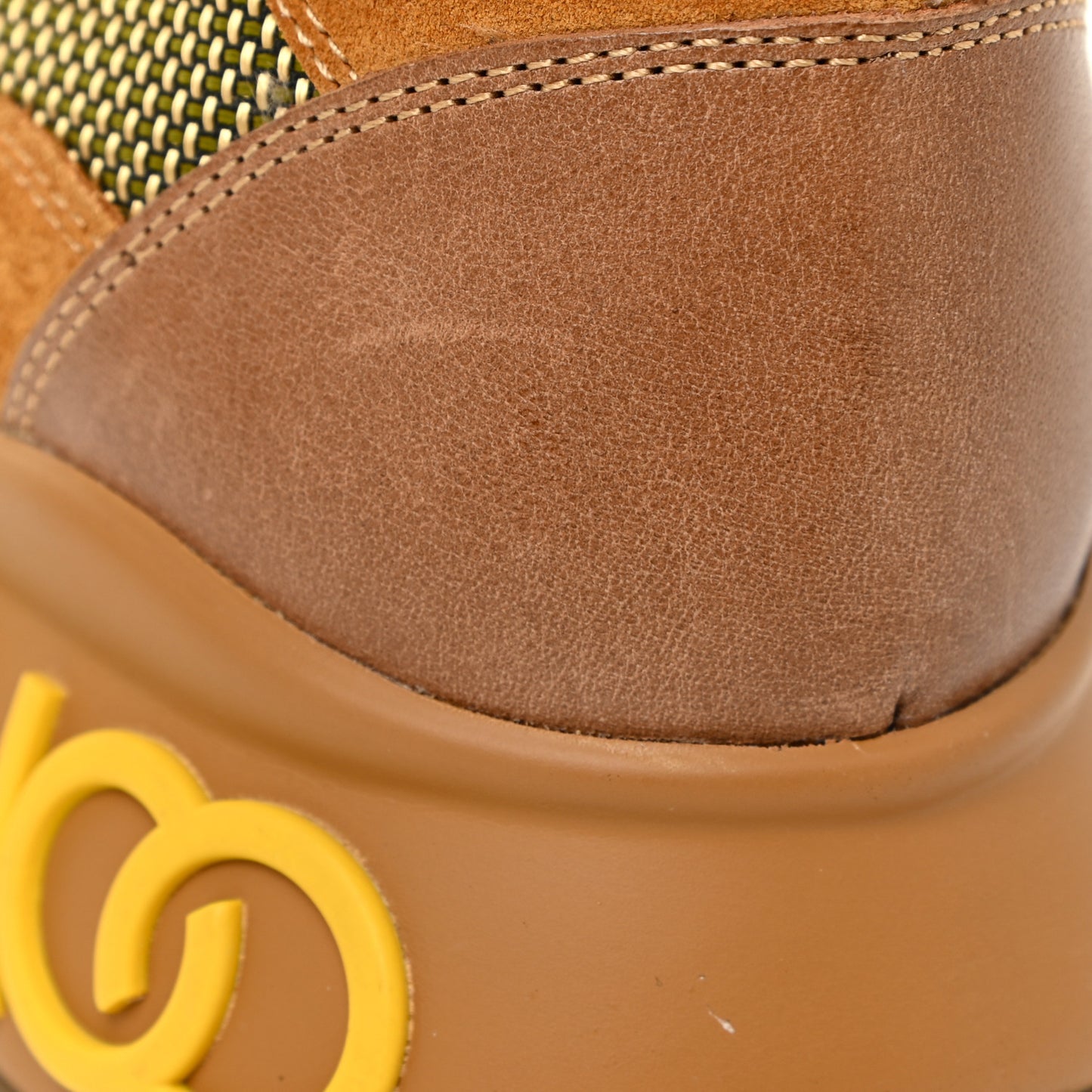 Calfskin Technical Mesh Suede Crosta Boot 39 Yellow