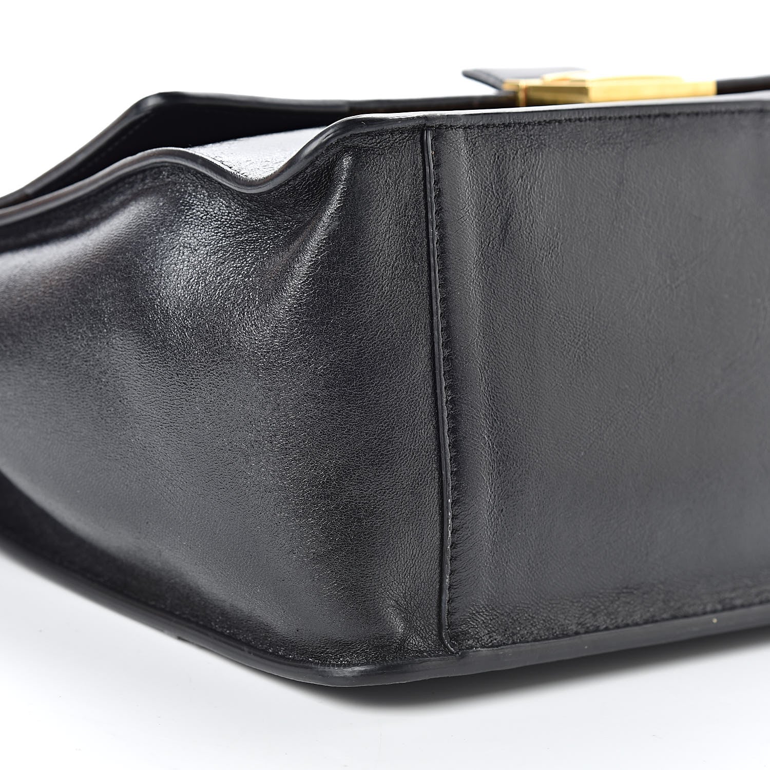 Fendi Agnello Old Shine Large Kan U Shoulder Bag Black 8 of 12