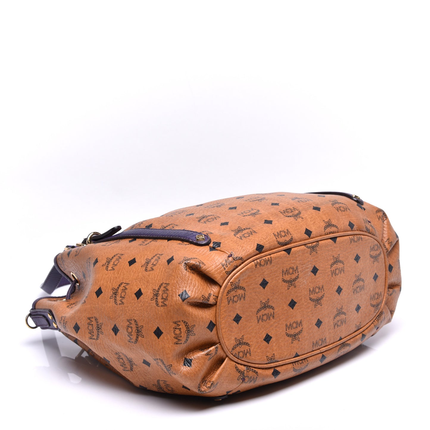 Visetos Drawstring Shopper Cognac Purple