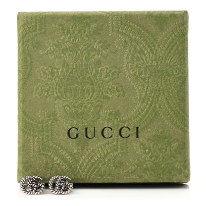 Gucci Sterling Silver Torchon Double G Earrings 6 of 6