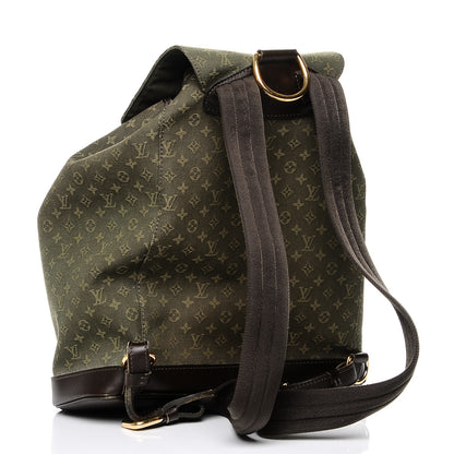 Louis Vuitton Mini Monogram Montsouris GM Backpack Kaki 3 of 6