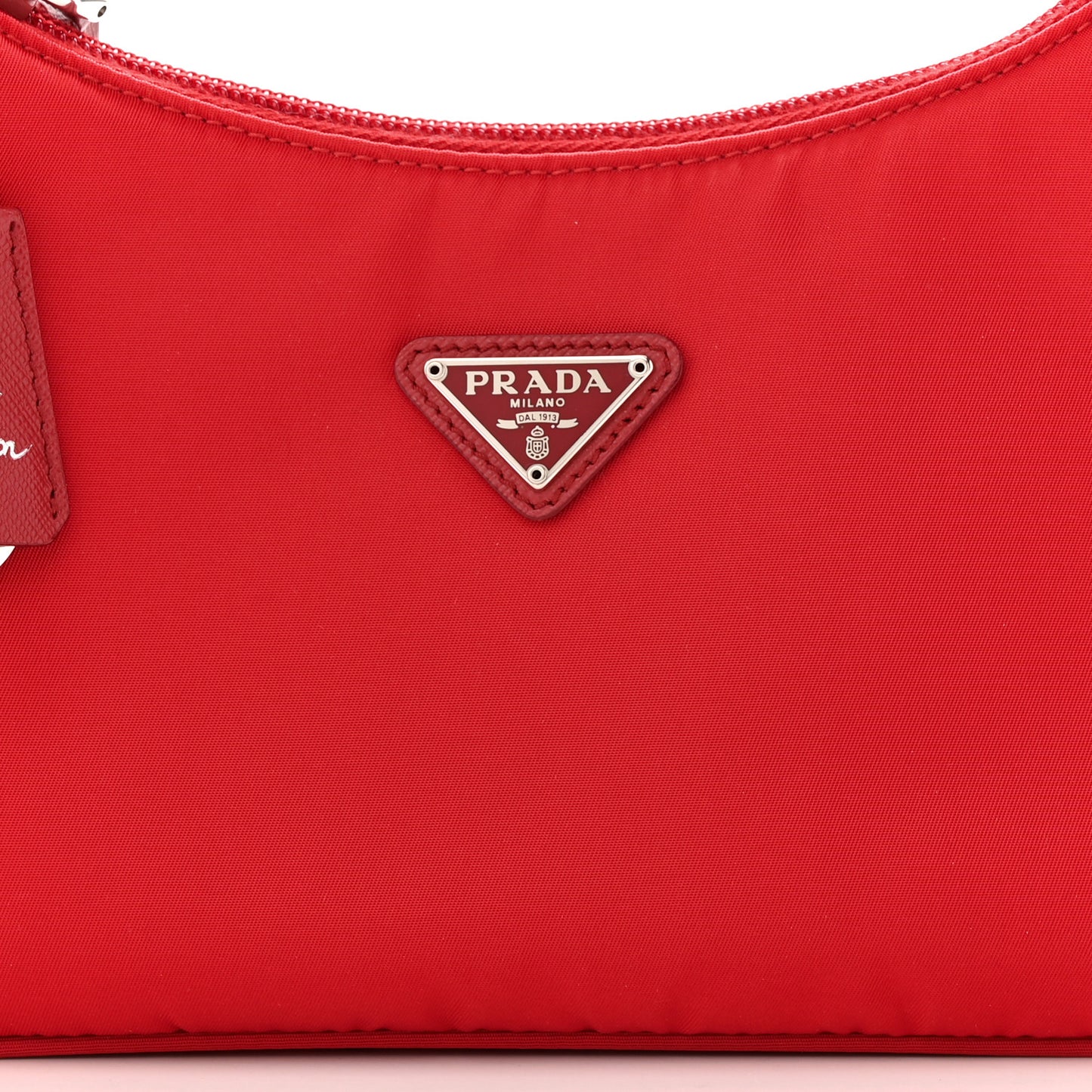 Tessuto Nylon Mini Re-Edition 2000 Bag Rosso