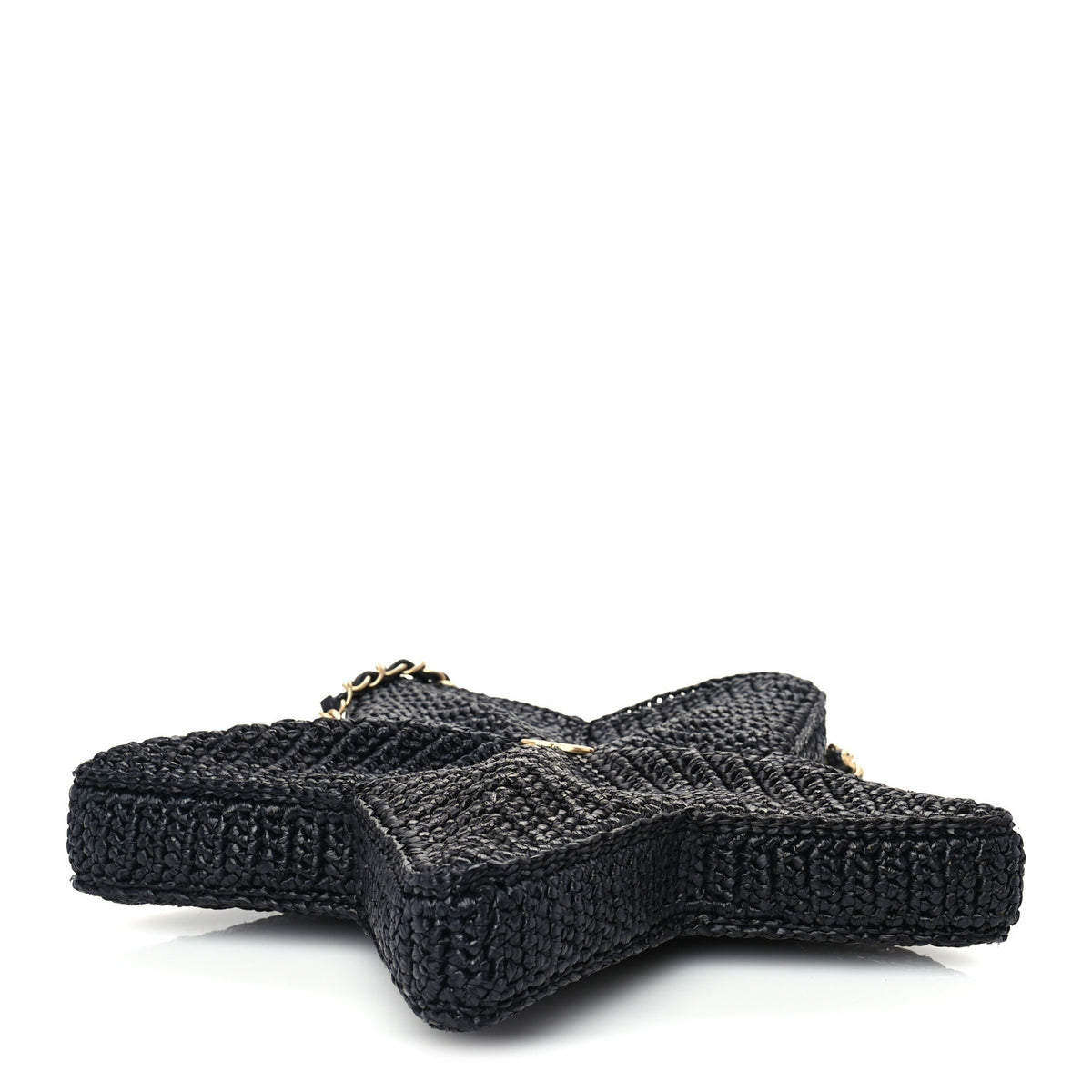 Raffia Star Coco Beach Bag Black
