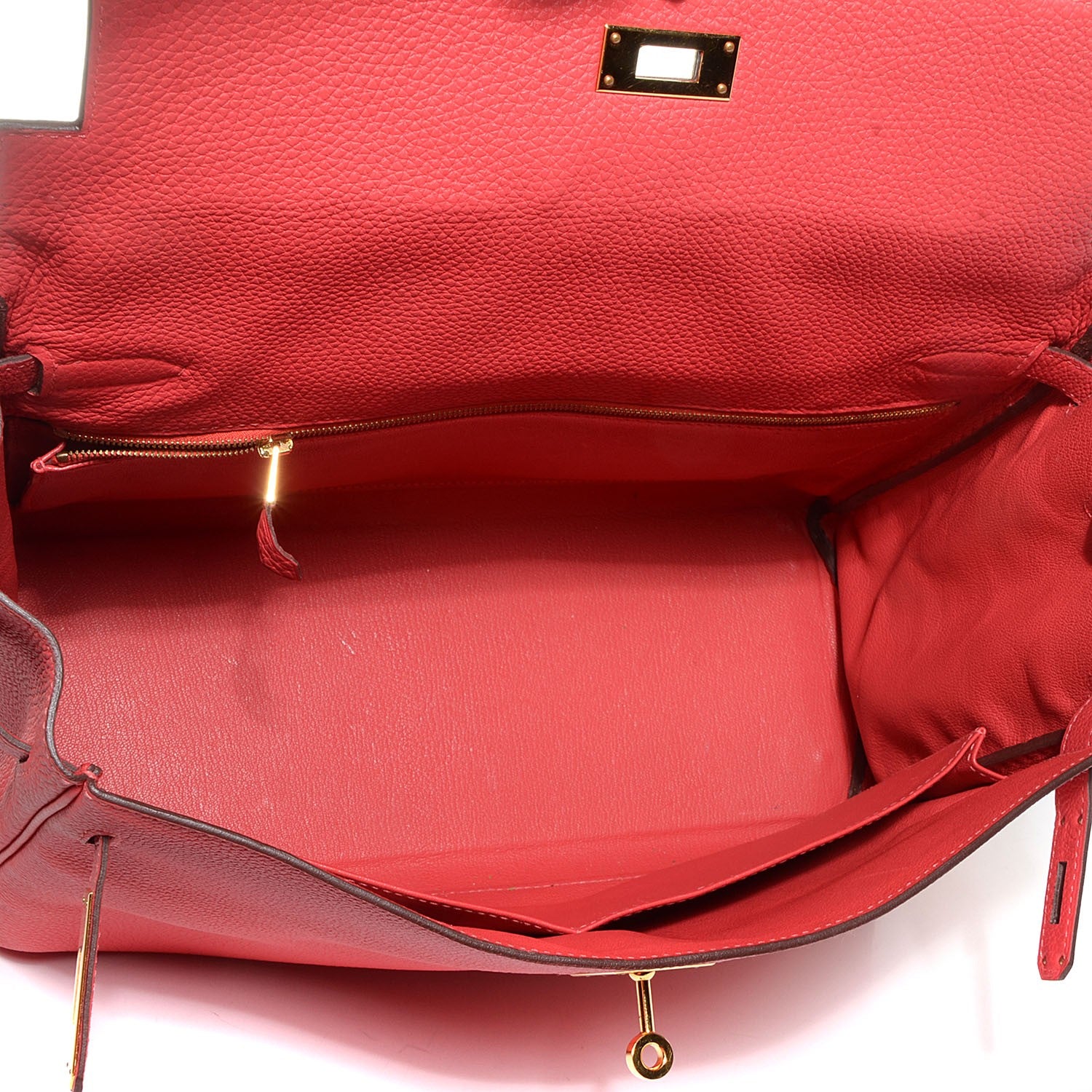 Hermes Togo Kelly Retourne 35 Rouge Pivoine 8 of 24